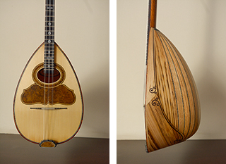 Τρίχορδο μπουζούκι από καστανιά - Αντίγραφο Δ. Μούρτζινου