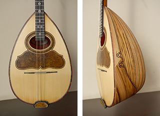 Τρίχορδο μπουζούκι από καστανιά - Αντίγραφο Δ. Μούρτζινου