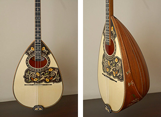 Τετράχορδο μπουζούκι Bubinga brulee Golden Series