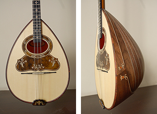 Τετράχορδο μπουζούκι Bubinga brulee Golden Series