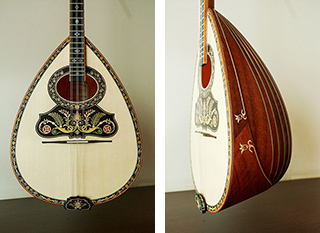 Τετράχορδο μπουζούκι Bubinga brulee Golden Series