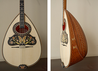 Τετράχορδο μπουζούκι Bubinga brulee Golden Series