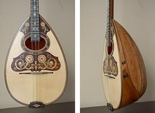 Τρίχορδο μπουζούκι από Αχλάδα Αντίγραφο Δ. Μούρτζινου