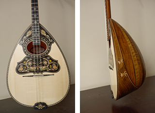 3 strings bouzouki from walnut
