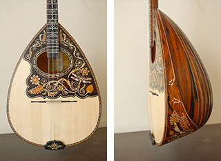 3 strings bouzouki frοm Brazilian Rosewood