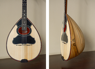 Τετράχορδο μπουζούκι από καστανιά