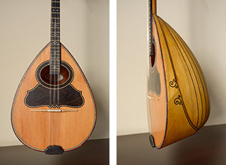 Τρίχορδο μπουζούκι από Paulownia