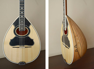 Τετράχορδο μπουζούκι από καστανιά