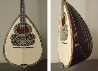 3 strings bouzouki frοm Brazilian Rosewood