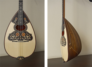 3 strings bouzouki Walnut - Mourtzinos Replica