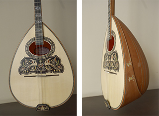 3 strings bouzouki from Pear wood