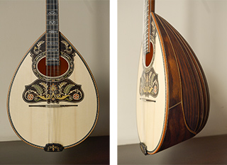 4 strings bouzouki from Indian rosewood