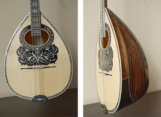 4 strings bouzouki from Indian rosewood